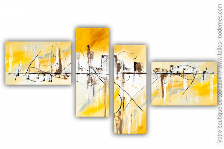 Tableau triptyque paysage de Montagne - Deco murale design pas cher